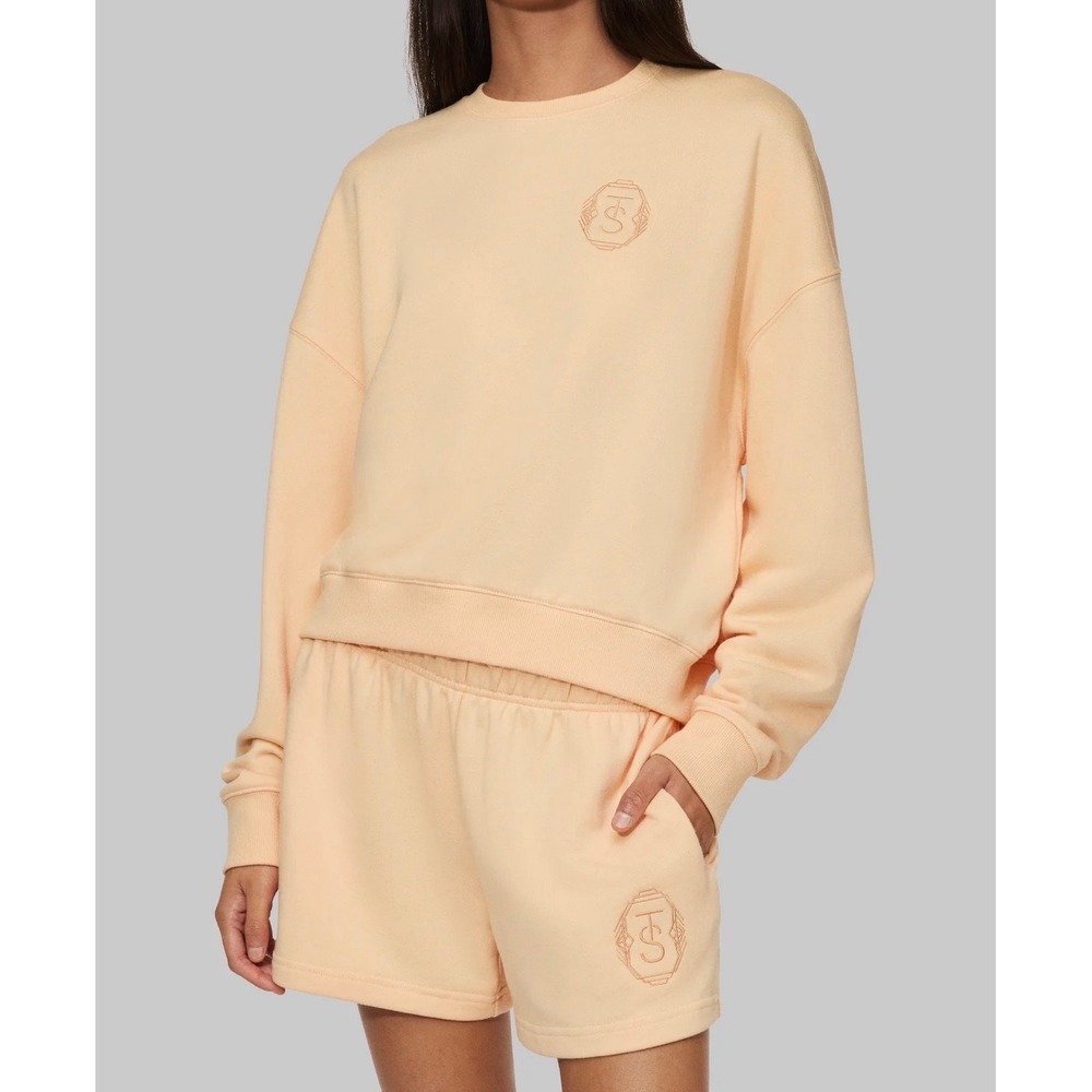 Taylor Swift The Life of a Showgirl Peach Lounge Set Sweatshirt L Shorts XL